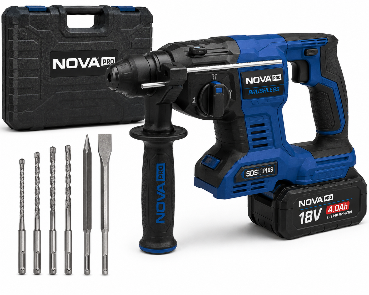 Nova Pro 18V Akülü Kırıcı Delici SDS Plus