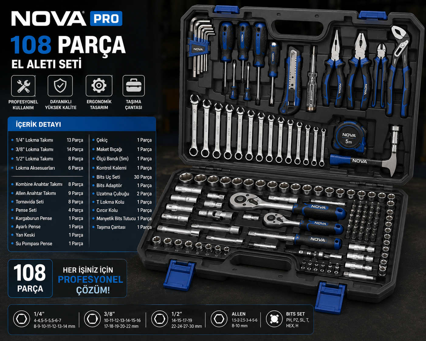 Nova 108 Parça El Aleti Seti